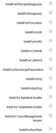 2. Reason Validity Options